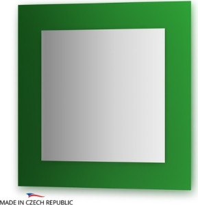 Cz 0608 Зеркало с фацетом 10 мм на зеленом основании 70Х70 см FBS Colora