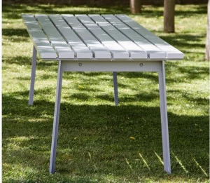URBIDERMIS Прямоугольный стол для общественных мест из алюминия Harpo