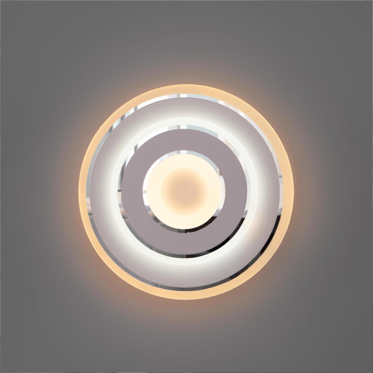90185/1 белый/хром Настенный светодиодный светильник Eurosvet Contorni