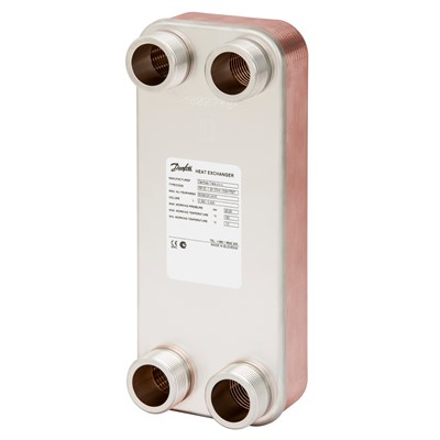 Danfoss Паяный пластинчатый теплообменник одноходовой серии XB12 XB 12M-1-20 PN25 паяный ТО 004H7542 