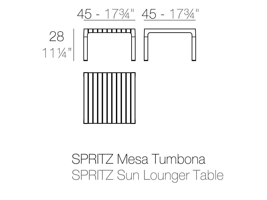 Низкий садовый столик Vondom Spritz ARCH-00067268 - Вид №6