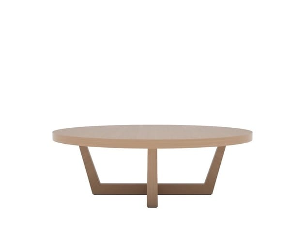 Низкий круглый журнальный столик из дуба Andreu World Uves ARCH-00115823 - Вид №5