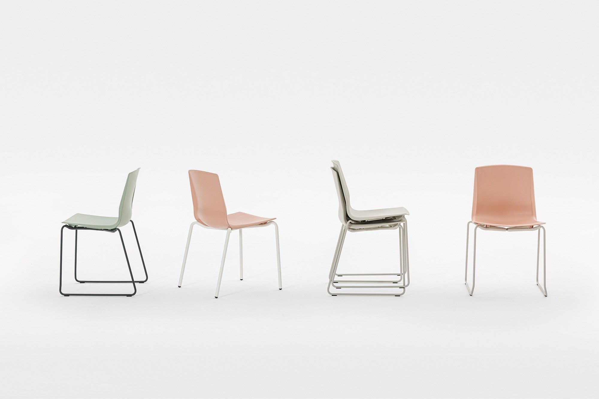 Регулируемое по высоте вращающееся офисное кресло из полипропилена Mara Lotus ARCH-00088381 - Вид №2