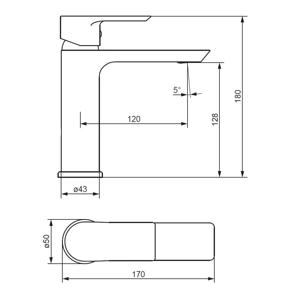Смеситель Damixa Fortuna для раковины - черный матовый с керамическим картриджем 89380903 STLM-1565489 - Вид №4