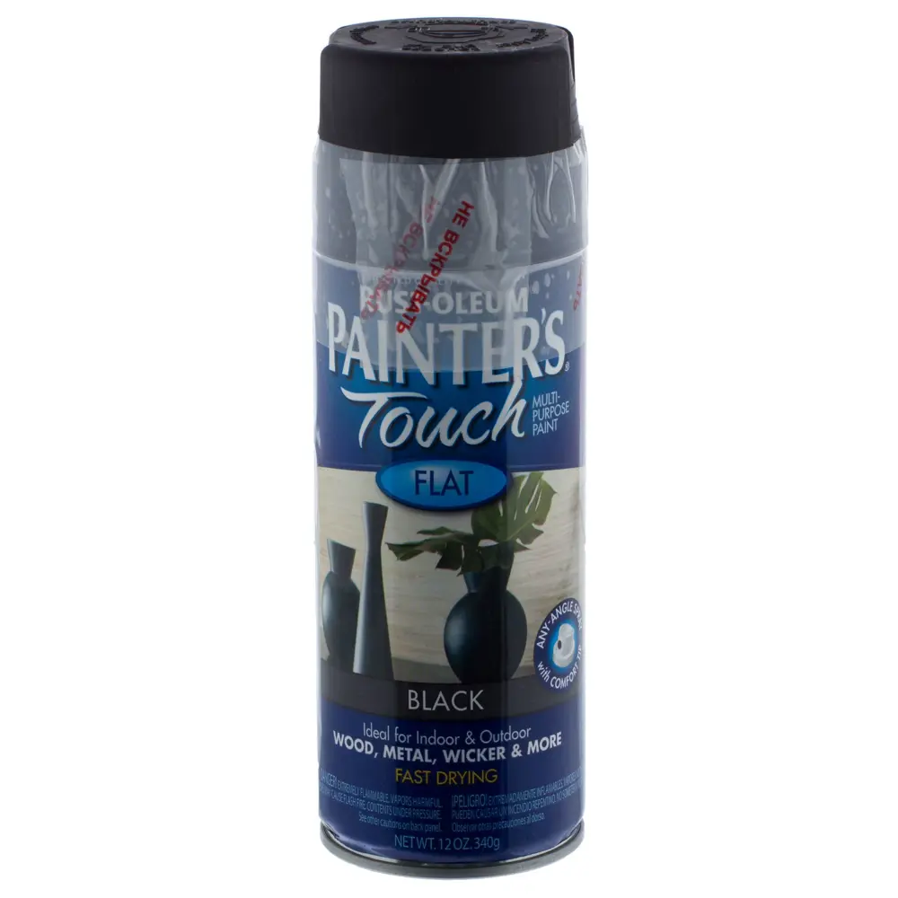 Краска аэрозольная Paint Touch матовая цвет чёрный 340 г RUST-OLEUM STLM-2126515 - Вид №1