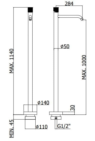 Однорычажный смеситель для раковины RUBINETTERIA PAFFONI Jo ARCH-00136531 - Вид №1