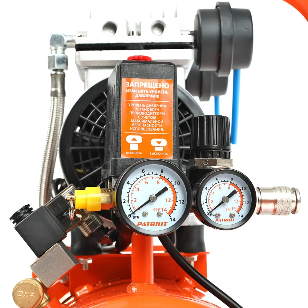 Компрессор безмасляный Patriot WO 24-260S, 24 л 260 л/мин 1.5 кВт STLM-2194159 - Вид №7