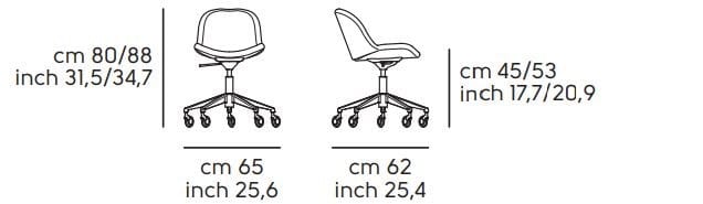 Мягкий металлический стул для ресторана Midj Сонни ARCH-00078616 - Вид №3