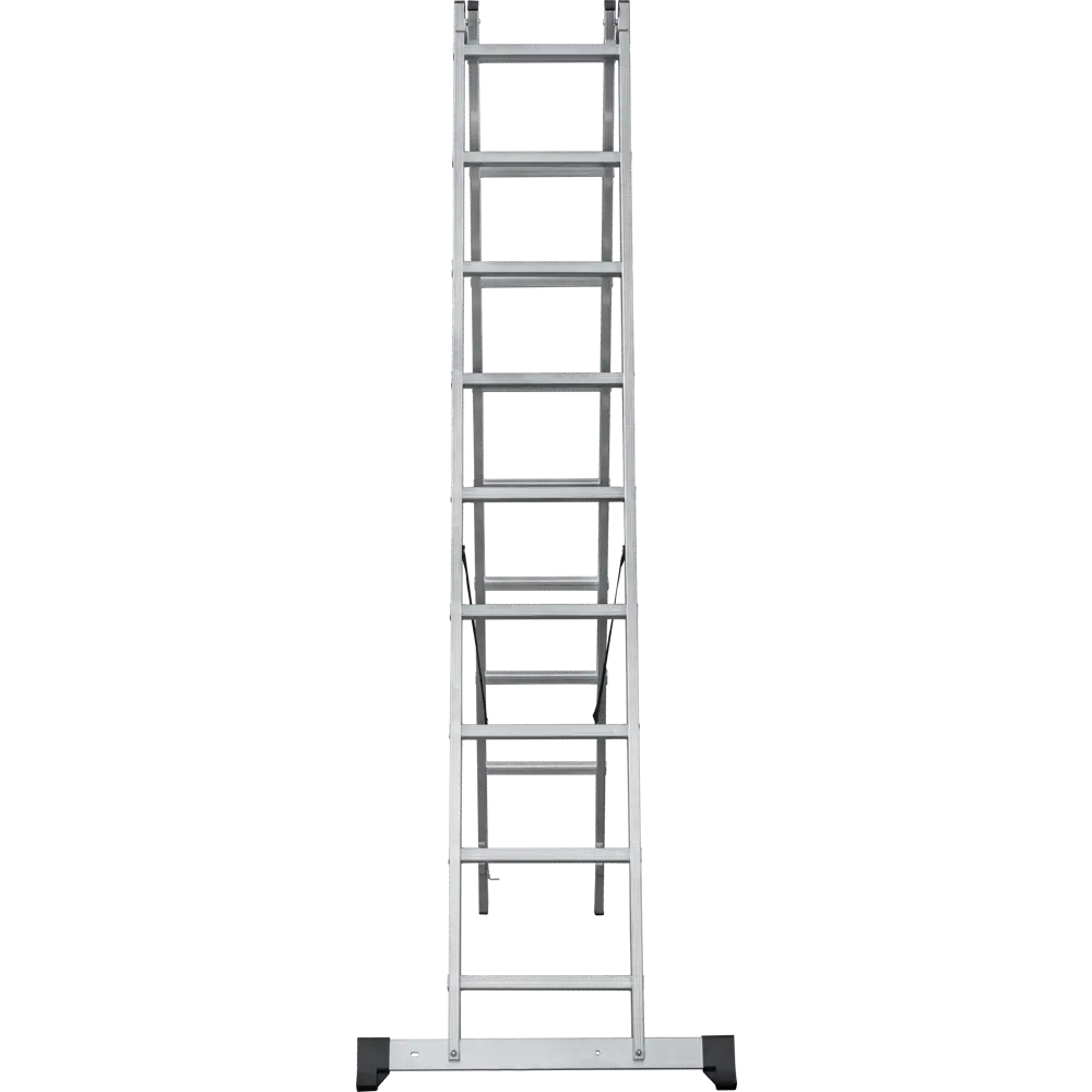 Лестница раскладная 2-секционная DILWIS до 4.23 м 9 ступеней STLM-2009656 - Вид №1