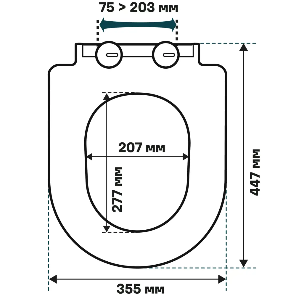 Сиденье для унитаза KONSENSA Мауро с микролифтом цвет белый STLM-2163233 - Вид №8