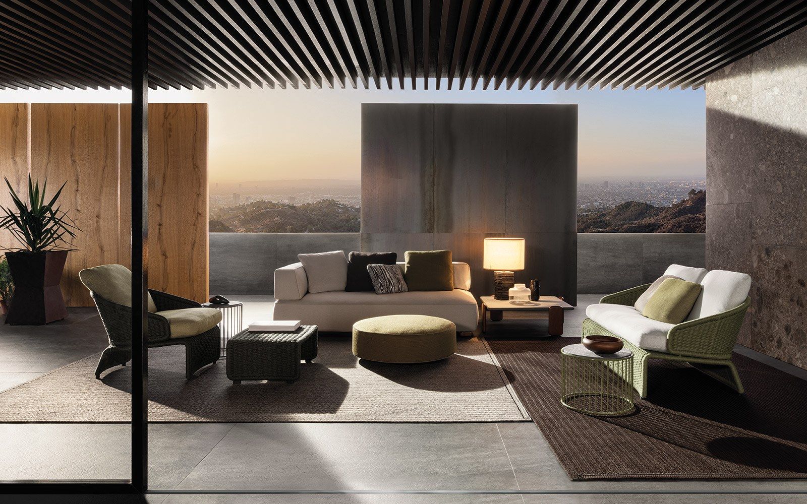 Секционная ткань открытый диван Minotti ARCH-00087721 - Вид №10