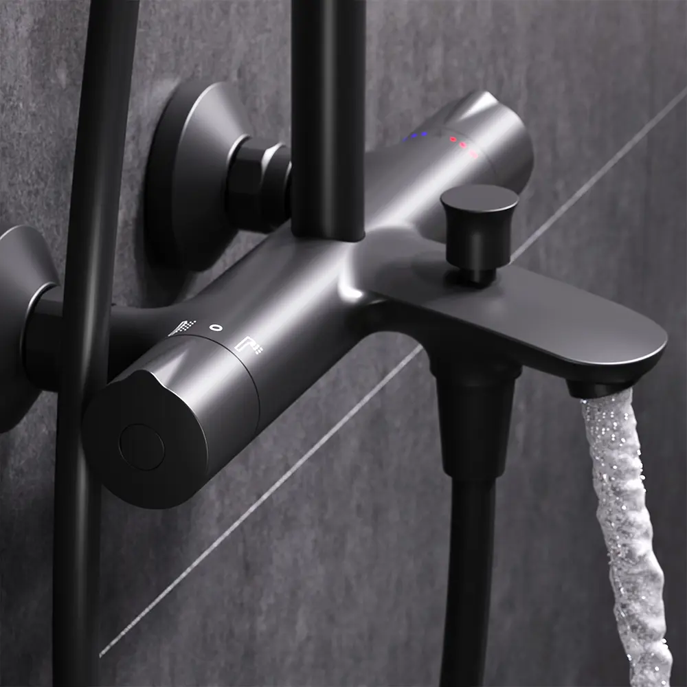 Душевая стойка AM.PM Moxie с термостатом и тремя режимами 87707672 STLM-1543751 - Вид №11