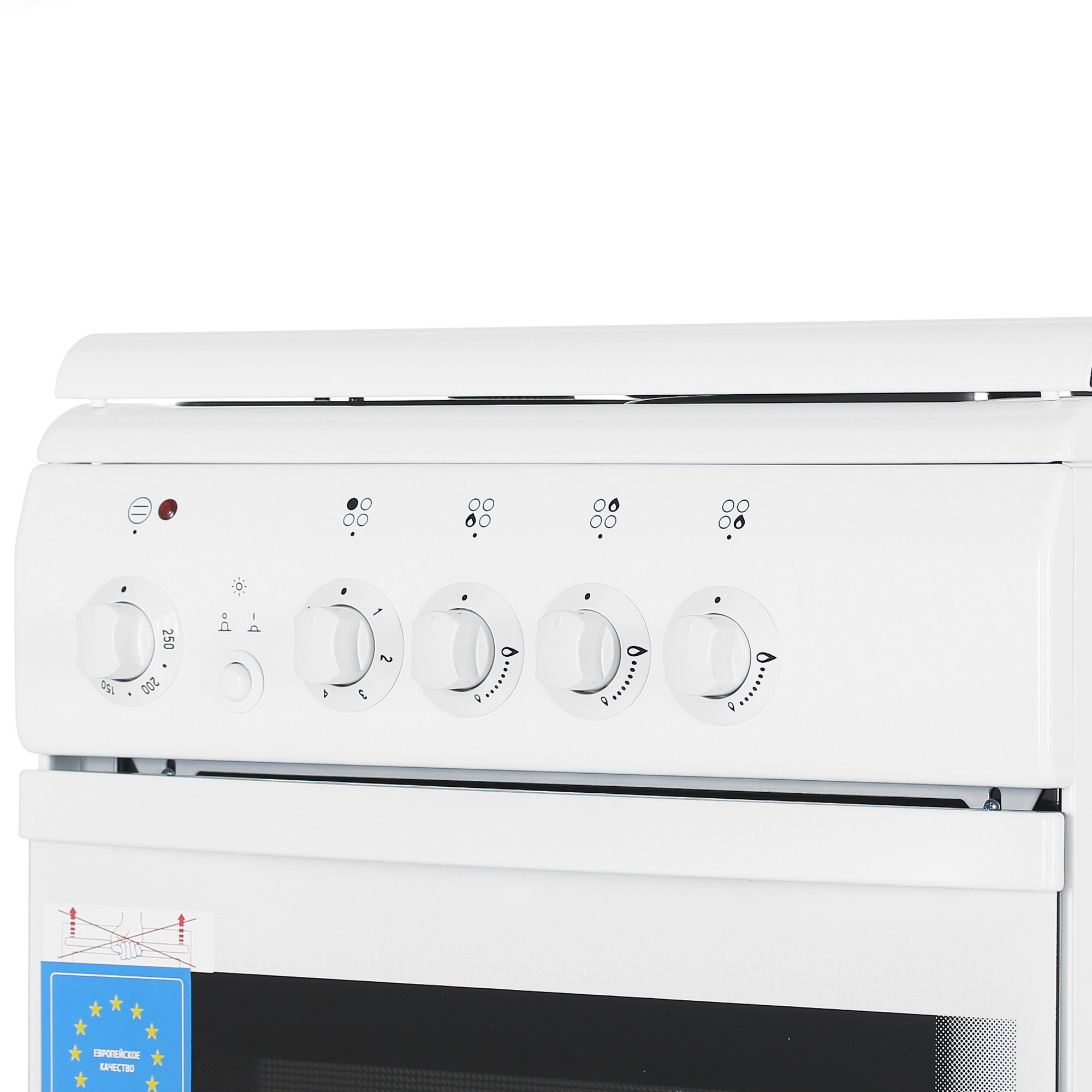 1185586 Комбинированная плита De Luxe 506031.01ГЭ (КР) белый STDN-0127392 - Вид №3