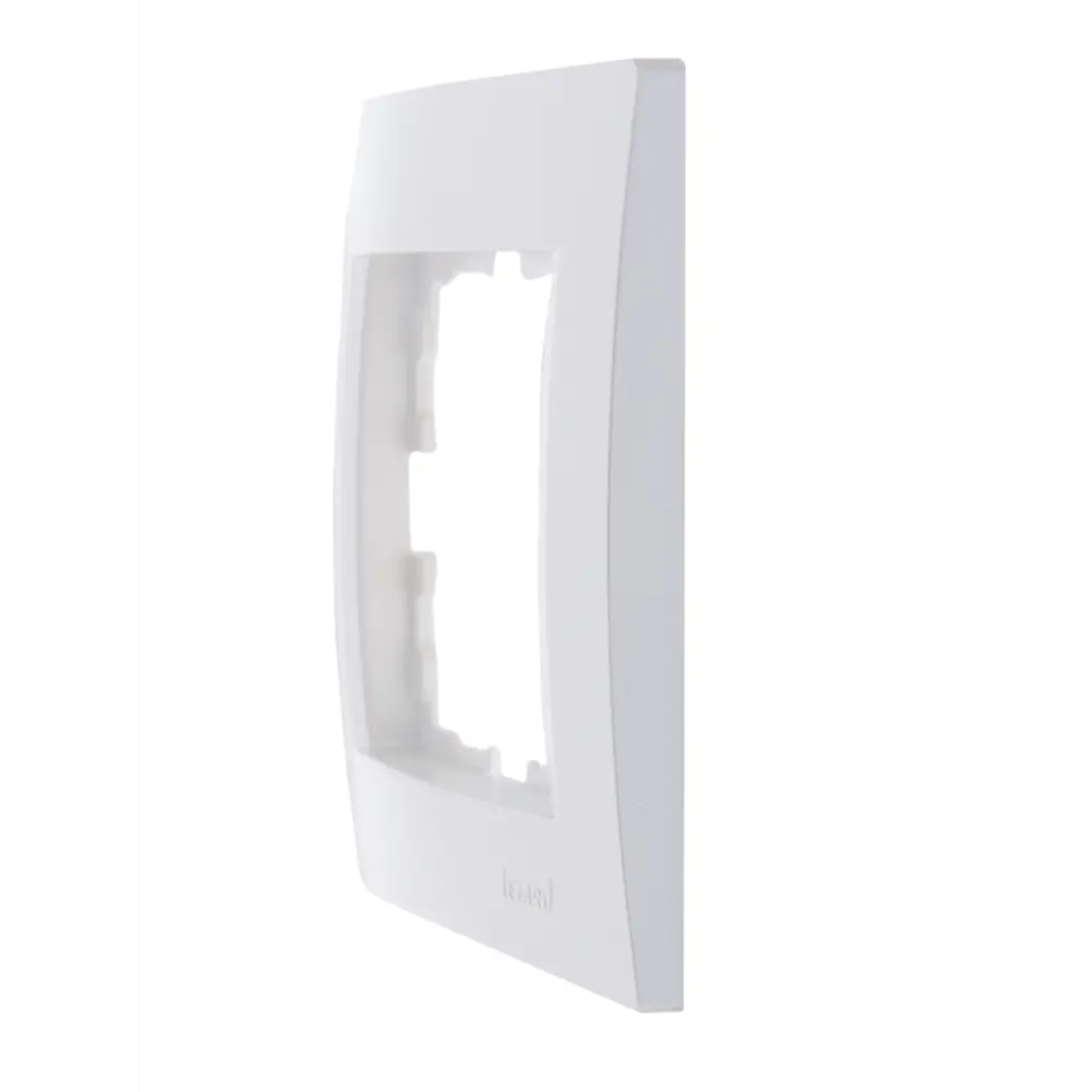 Рамка для розеток и выключателей Lezard Karina 1 пост горизонтальная цвет жемчужный белый перламутровый STLM-2075828 - Вид №2