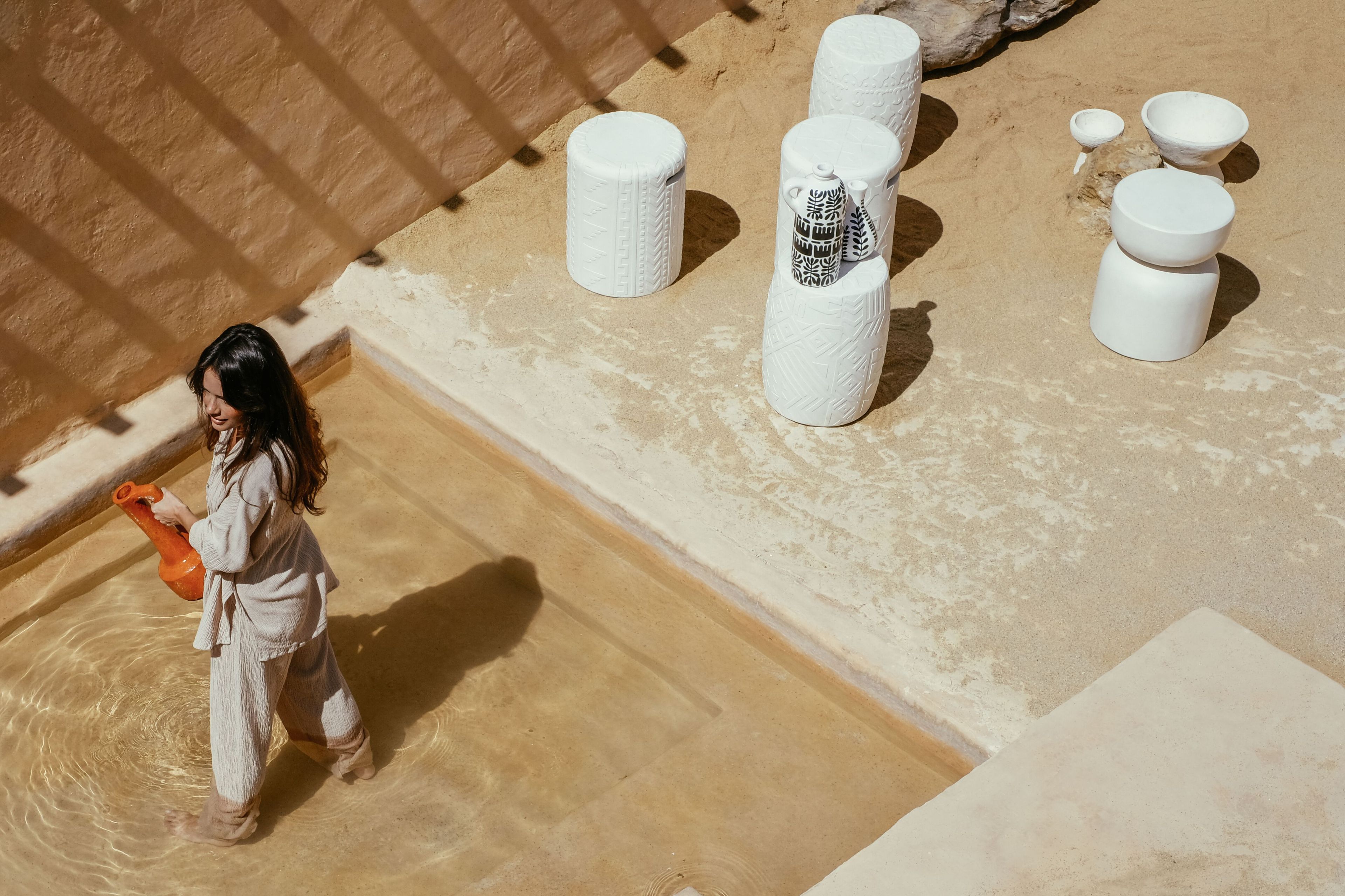 Низкий садовый стул из волокнистого бетона cbdesign Space ARCH-00029971 - Вид №3