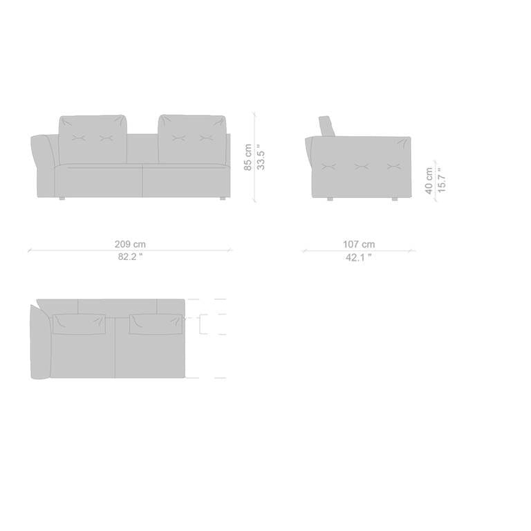 Съемный диван из ткани CASSINA Sengu ARCH-00093815 - Вид №19