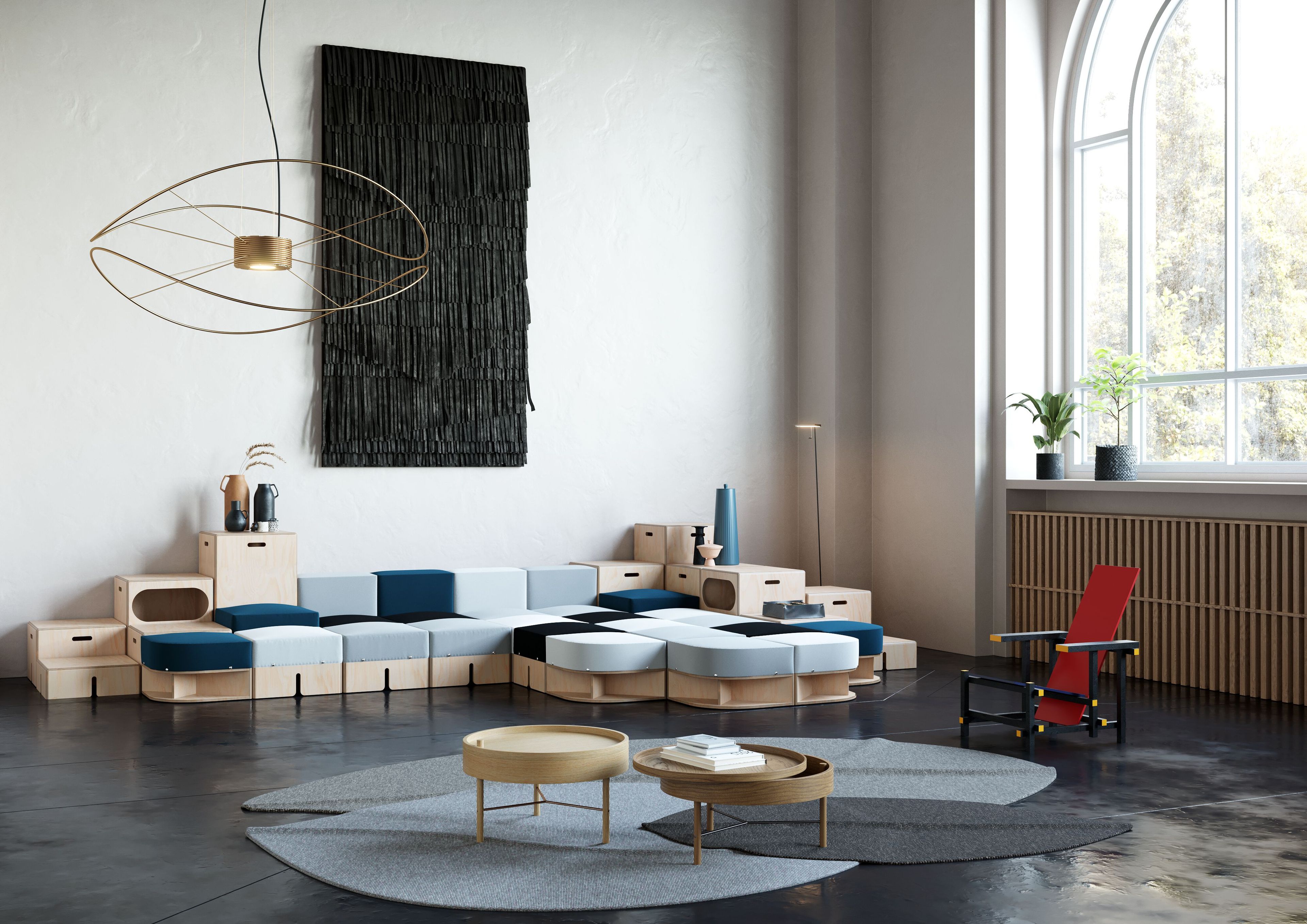 Модульный деревянный пуф KEIGIO® KEIGIO® 54X54 ARCH-00047346 - Вид №6