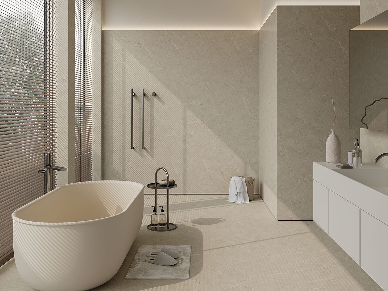 Мраморный пол / покрытие GANI MARBLE TILES MOON BEIGE ARCH-00011180 - Вид №1