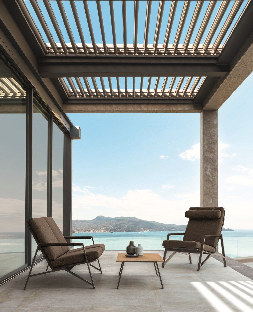 2-местный тканевый съемный садовый диван Talenti коттедж ARCH-00030872 - Вид №5