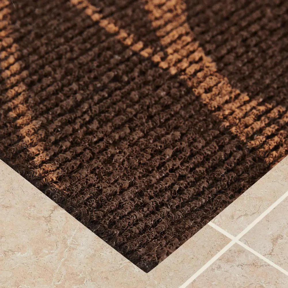 Коврик декоративный полипропилен Нью Эден 45x68 см цвет коричневый CTIM STLM-2175355 - Вид №1