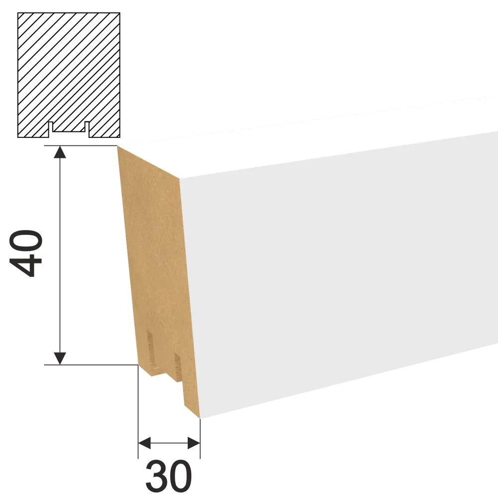 Santreyd Рейки МДФ Ривьера для интерьерного декора 40x30x2700 мм 86033724 STLM-0066250 - Вид №1