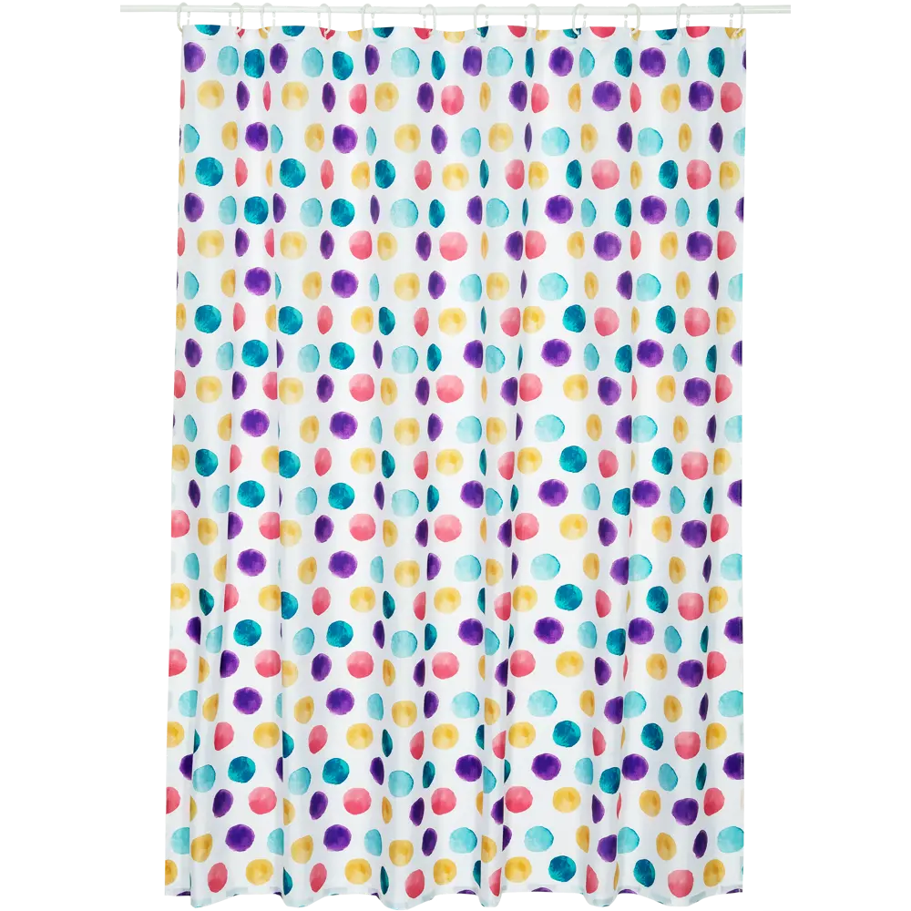 Штора для ванной комнаты «Конфетти», 180x180 см VIDAGE STLM-2052707 - Вид №1