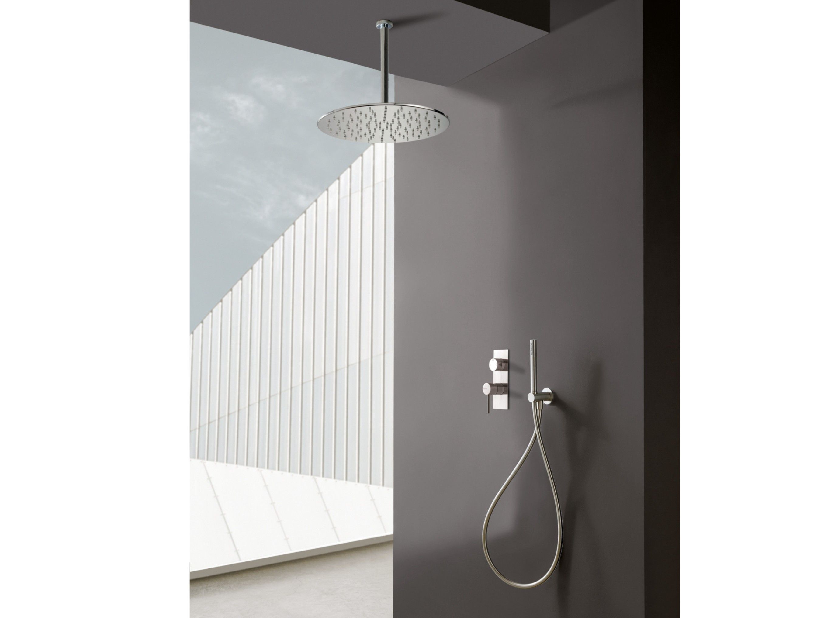 Набор для душа из нержавеющей стали с одной ручкой Rubinetterie Treemme 40 мм ARCH-00018706 - Вид №1