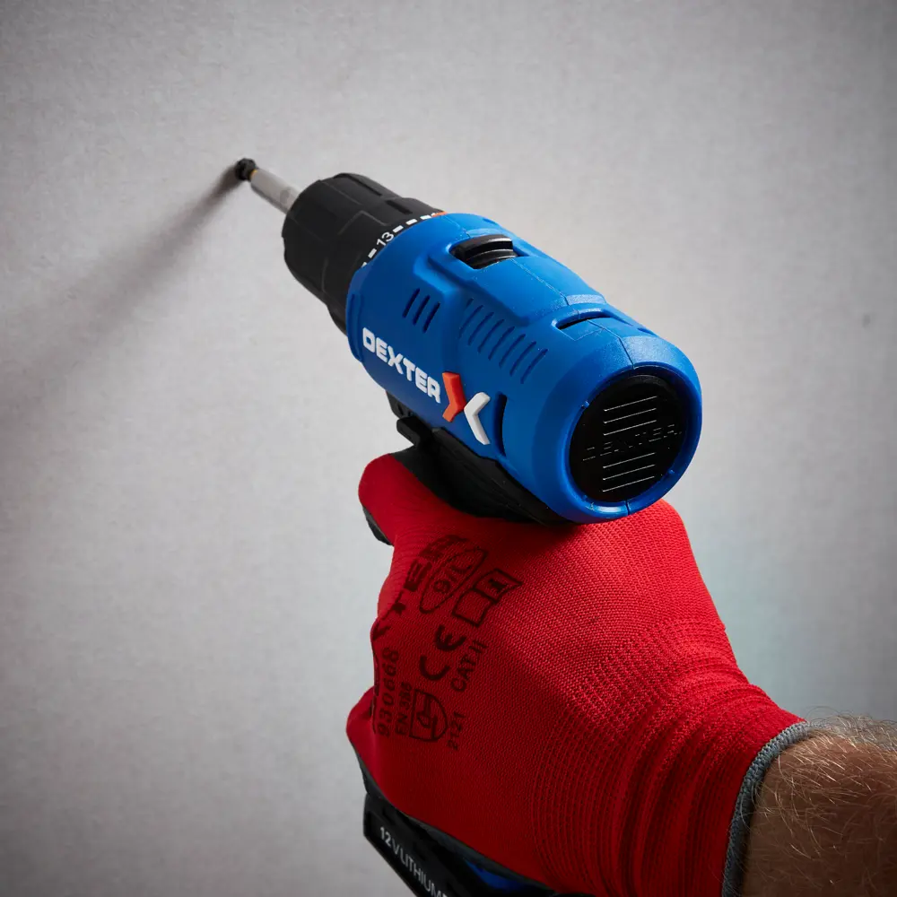 Дрель аккумуляторная Dexter 5, 12 В Li-ion 2x2 Ач STLM-2167307 - Вид №11