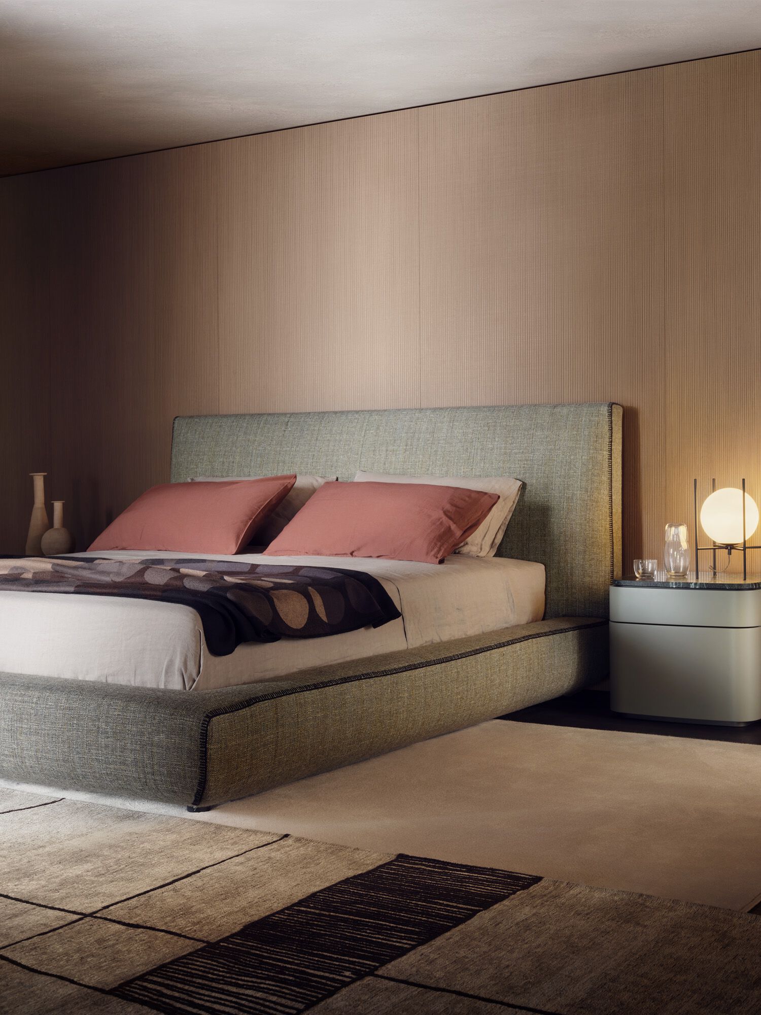 Кровать для хранения ткани с мягким изголовьем Lema Колыбельная ARCH-00084981 - Вид №4