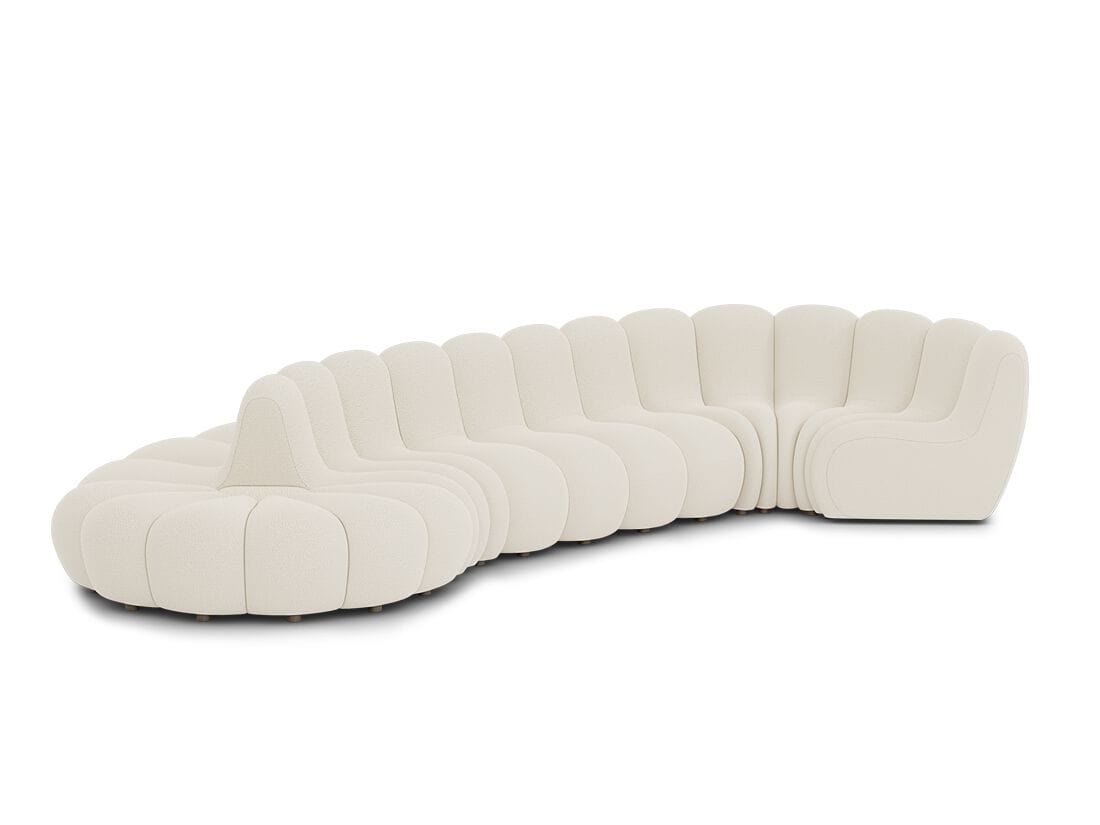 Модульный изогнутый двухсторонний диван из ткани NORR11 JAGGER LOUNGE ARCH-00079752 - Вид №1