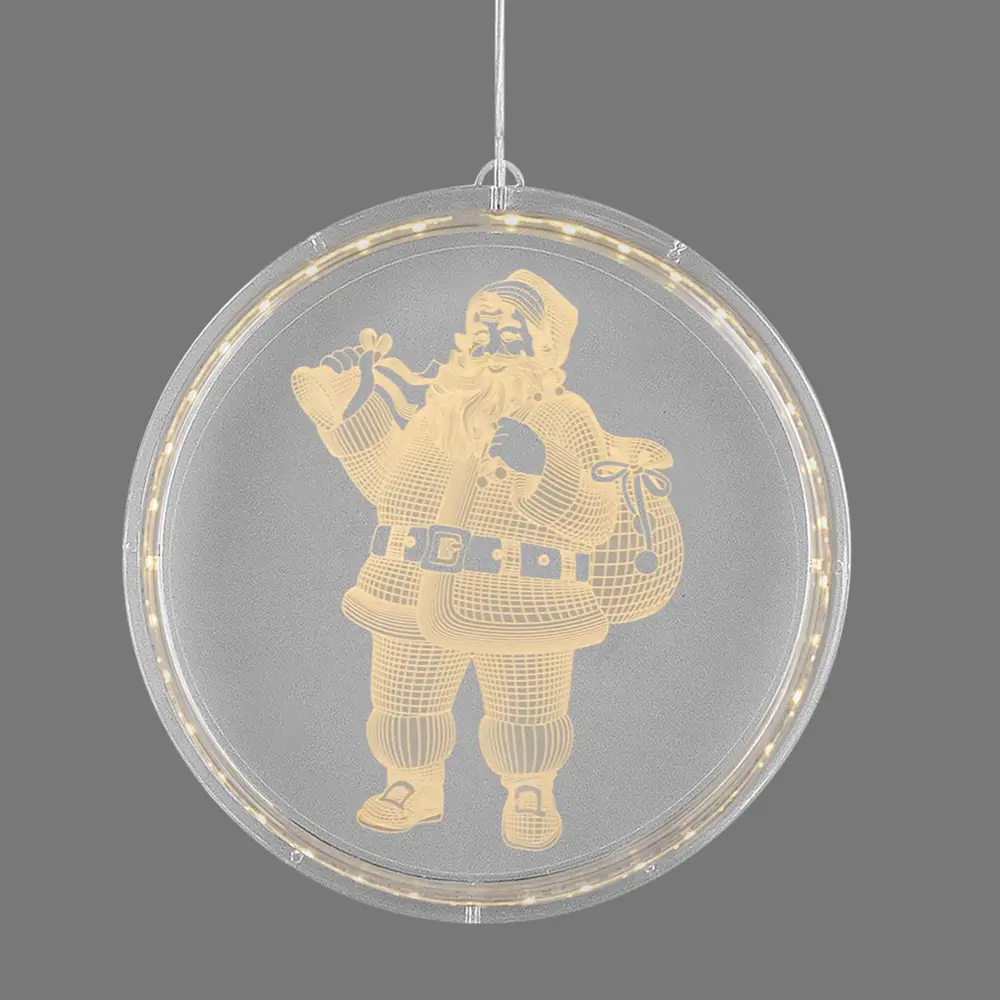 Светильник автономный "Santa 3D round" на батарейках, ? 22 см RITTER STLM-2035258