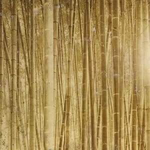 Арт-панель на холсте Alex Turco Organic Bamboo Forest In Gold