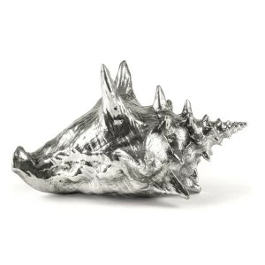 Статуэтка декоративная алюминиевая 13,5х23,5 см серебряная Wundekammer Shell SELETTI  00-3883243 Серебро