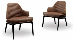 Reflex Кожаное кресло с подлокотниками Pininfarina home design