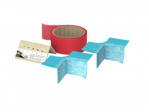 180049 MEPA  Герметизация Уплотнительная лента для кромки ванны и душевого поддона MEPA-Aquaproof 3D Т-образный уголок, комплект для удлинения