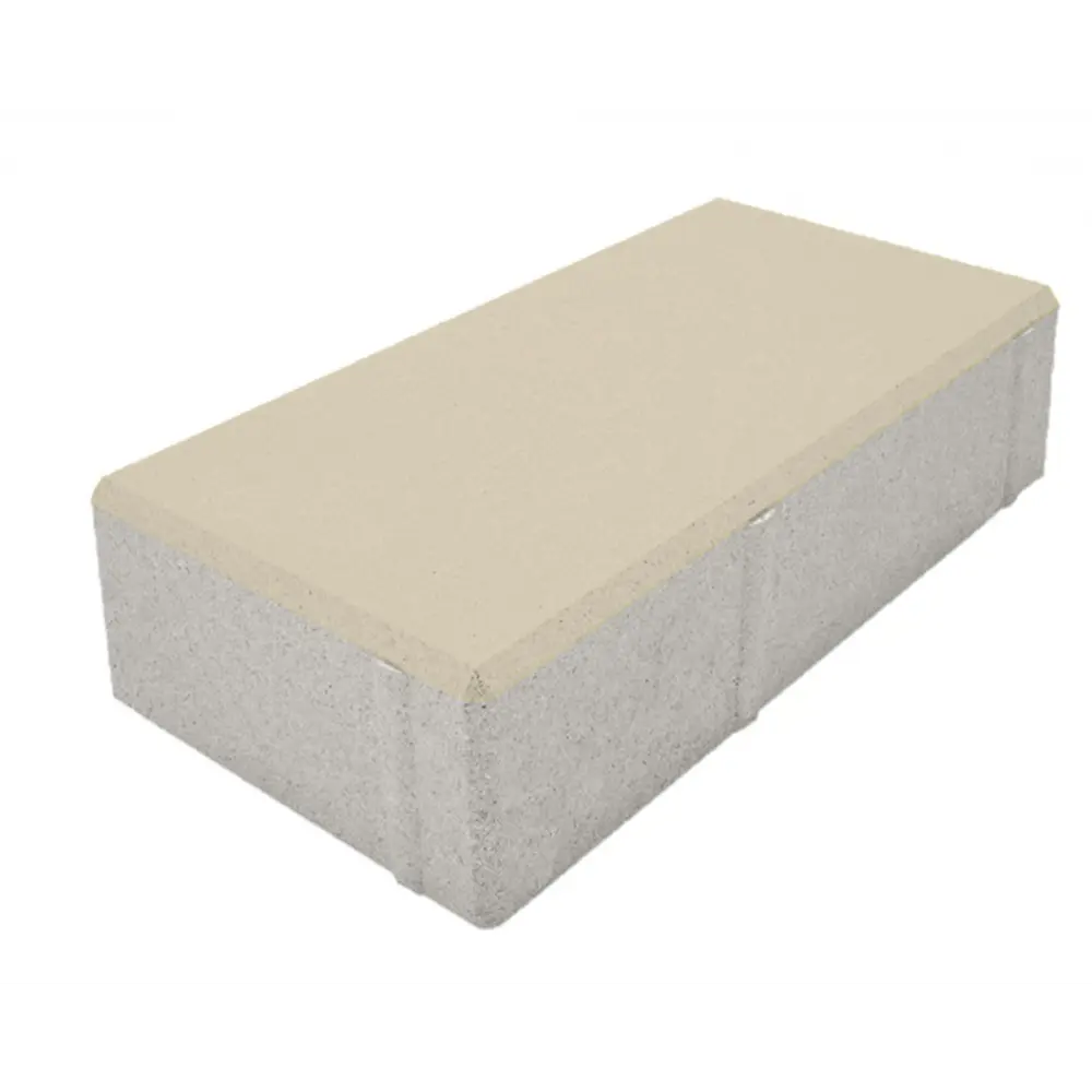 Плитка тротуарная Призма 200x100x80 мм цвет белый 85263206 STLM-2004535 Santreyd 