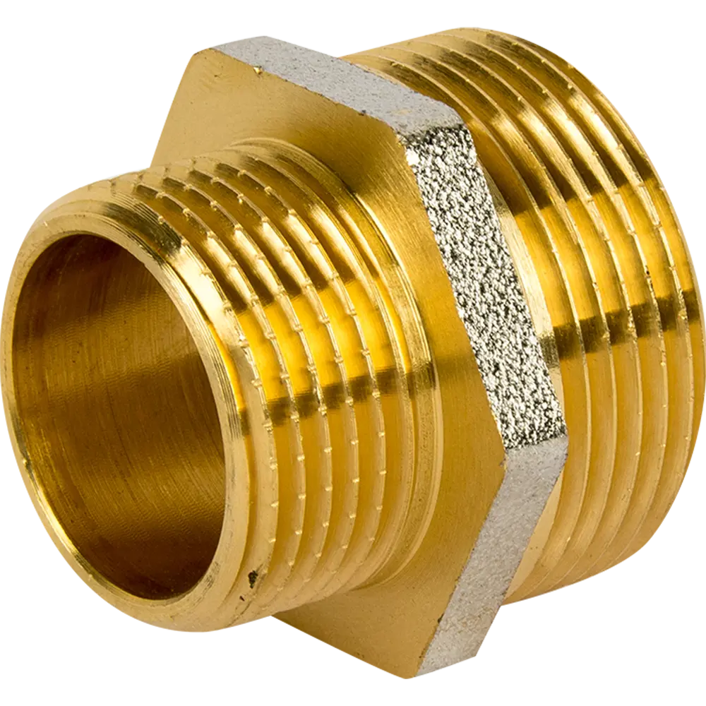 Ниппель переходной 1 1/4"x1" НР мм никелированная латунь 027-8977 81962416 STLM-2060085 Santreyd 
