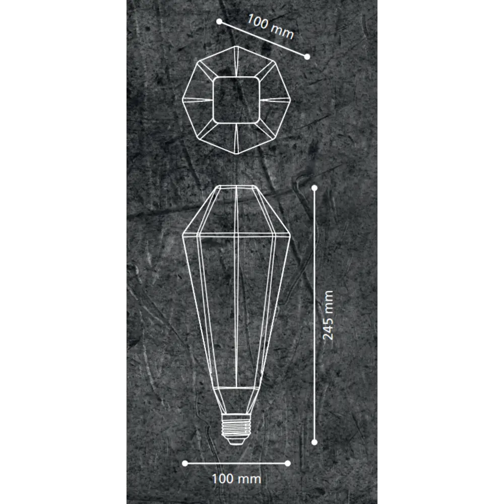 Лампа светодиодная Eglo T100 E27 220-240 В 4 Вт декоративная 120 лм теплый белый свет цвет коричневый STLM-2163266 - Вид №3