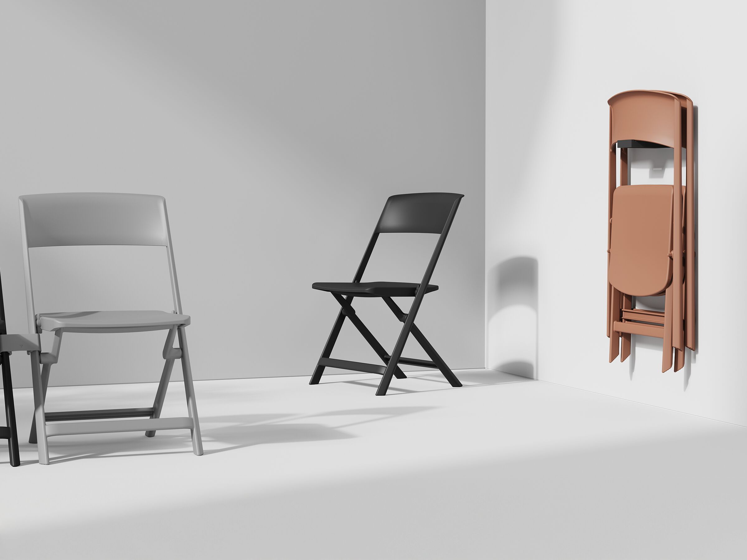 Пластиковый складной стул WORKSPACE STACK ARCH-00082745 - Вид №1