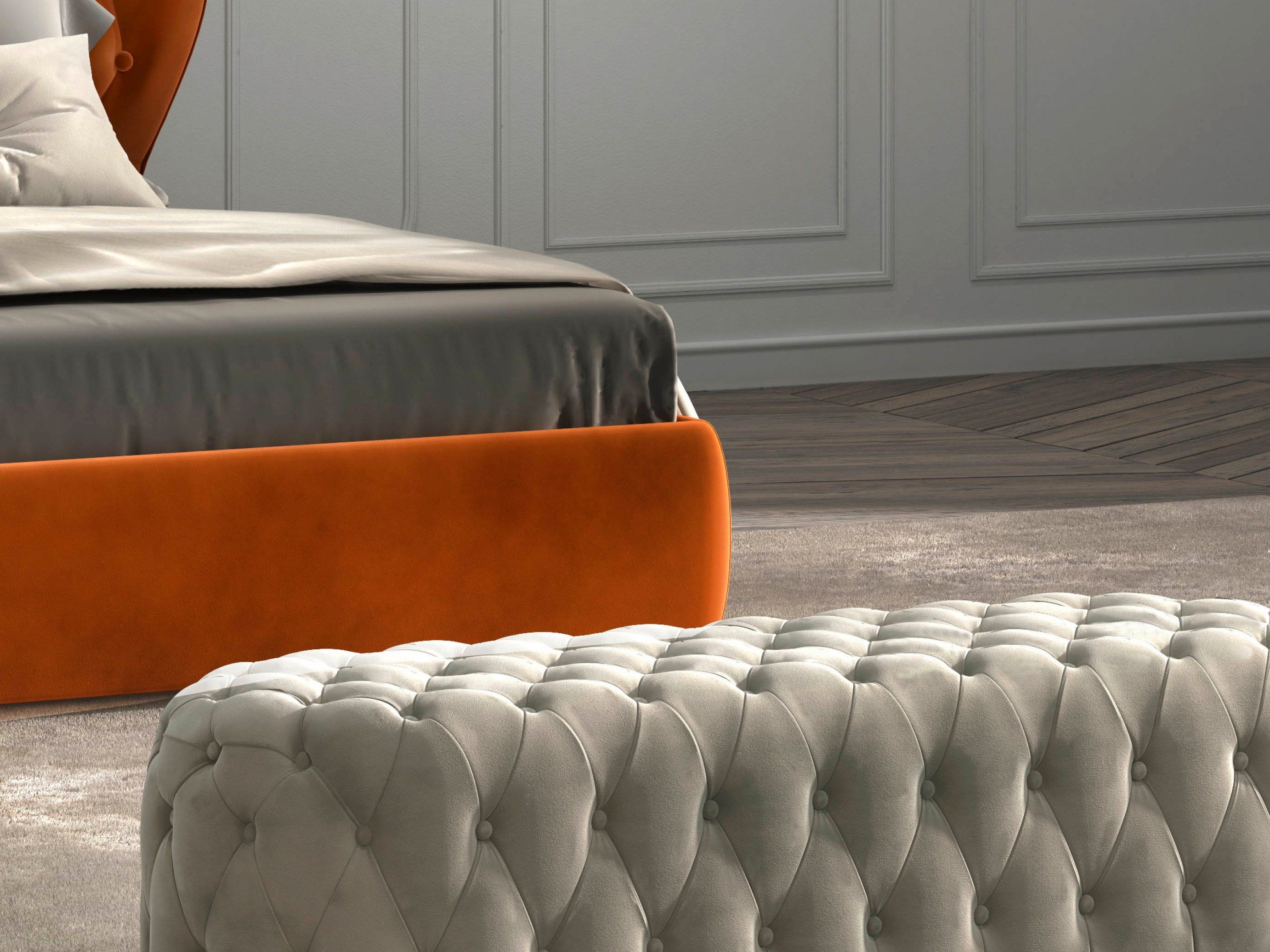 Прямоугольная ткань capitonné пуф CASA +39 FLY ARCH-00091983 - Вид №1