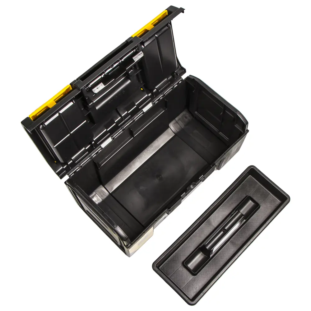 Ящик для инструмента Stanley 480х266х236 мм, пластик, чёрный/жёлтый STLM-2100876 - Вид №4
