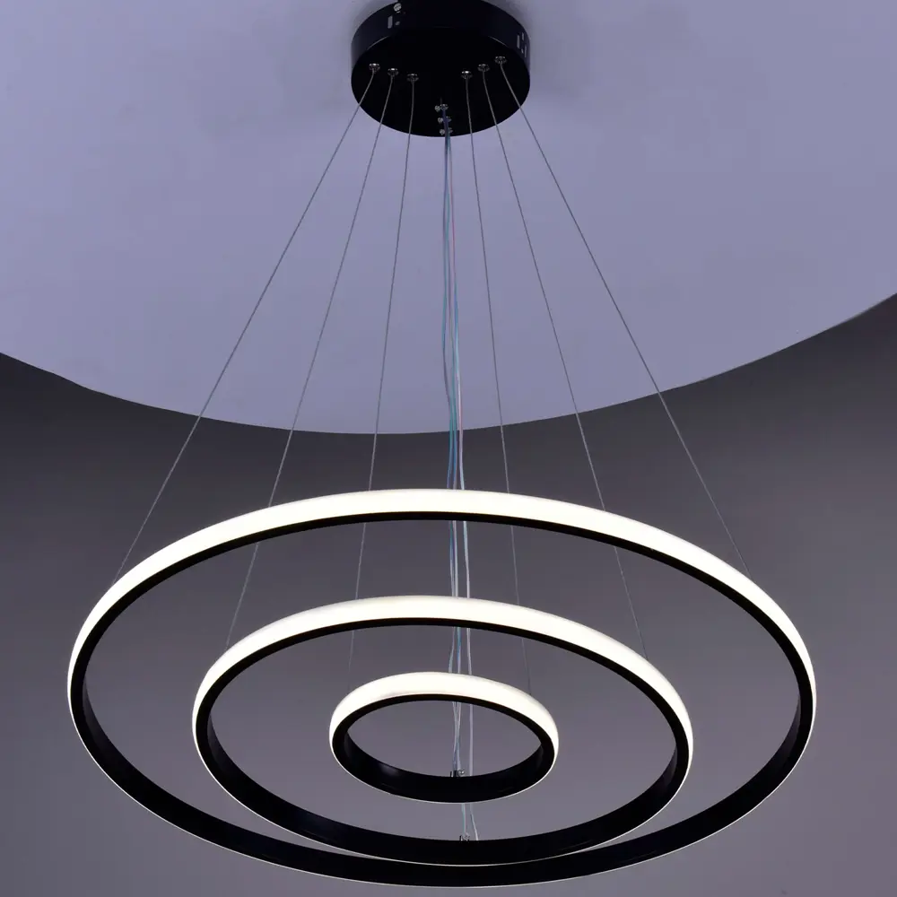 Светильник подвесной светодиодный «Пространство» 9 м² цвет черный КЛЮЧНИК STLM-2168879