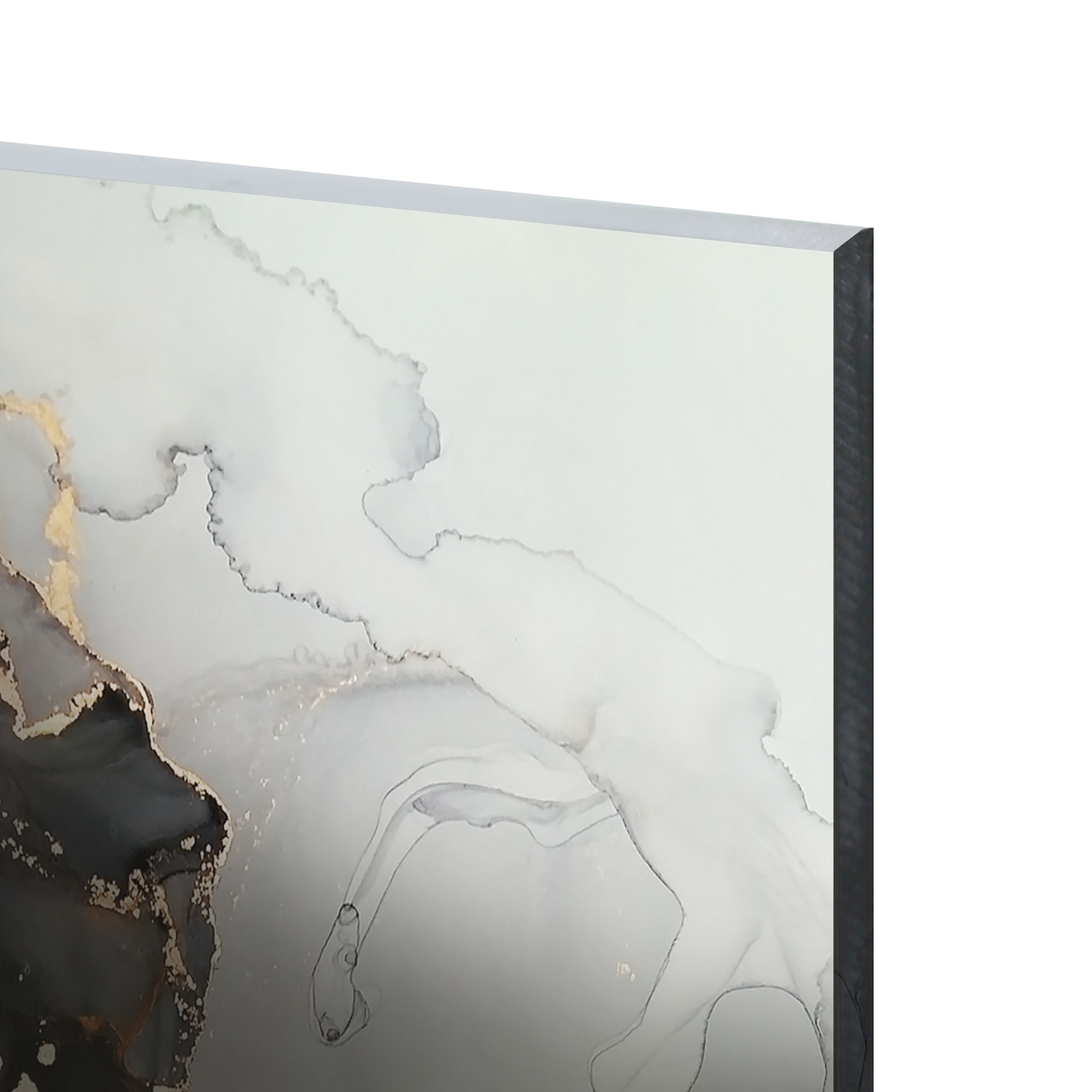 82977336 Картина на стекле «Белый акрил 2» 40x60 см Santreyd  - Вид №1