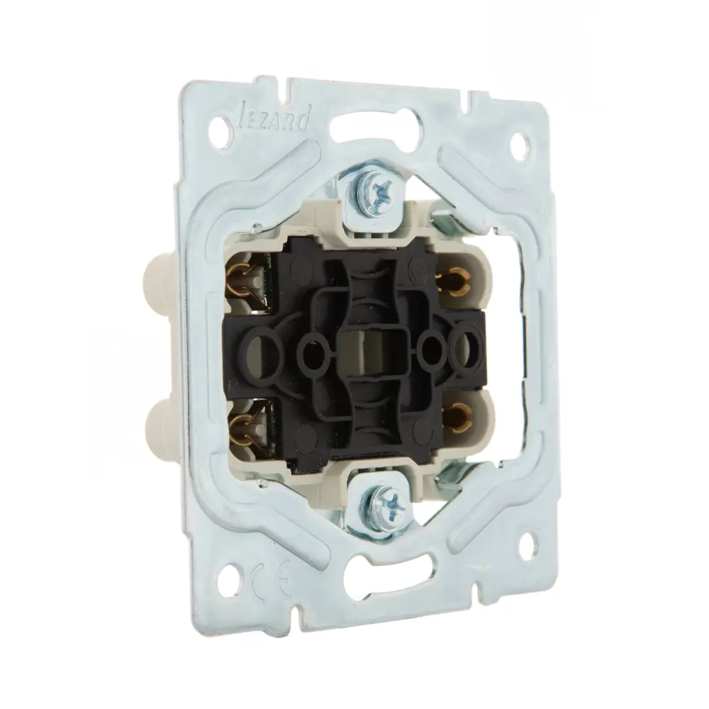 Розетка двойная Lezard Karina без заземления цвет белый STLM-2111316 - Вид №3