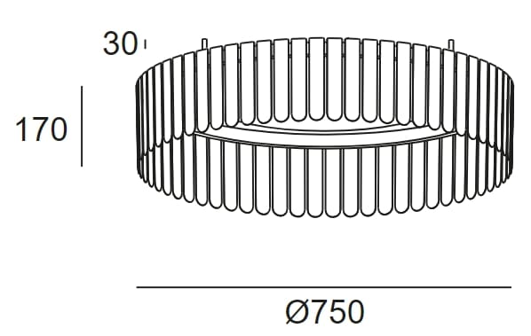 Светодиодный потолочный светильник из поликарбоната LedsC4 Scarlett ARCH-00013861 - Вид №6