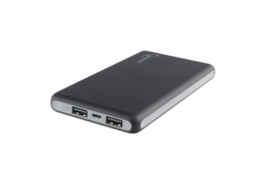 16026141 Портативный аккумулятор 10000мА/ч, USB1: 2,1A, USB2: 2.1A, черный 2.4A Max GPB-102 Gembird