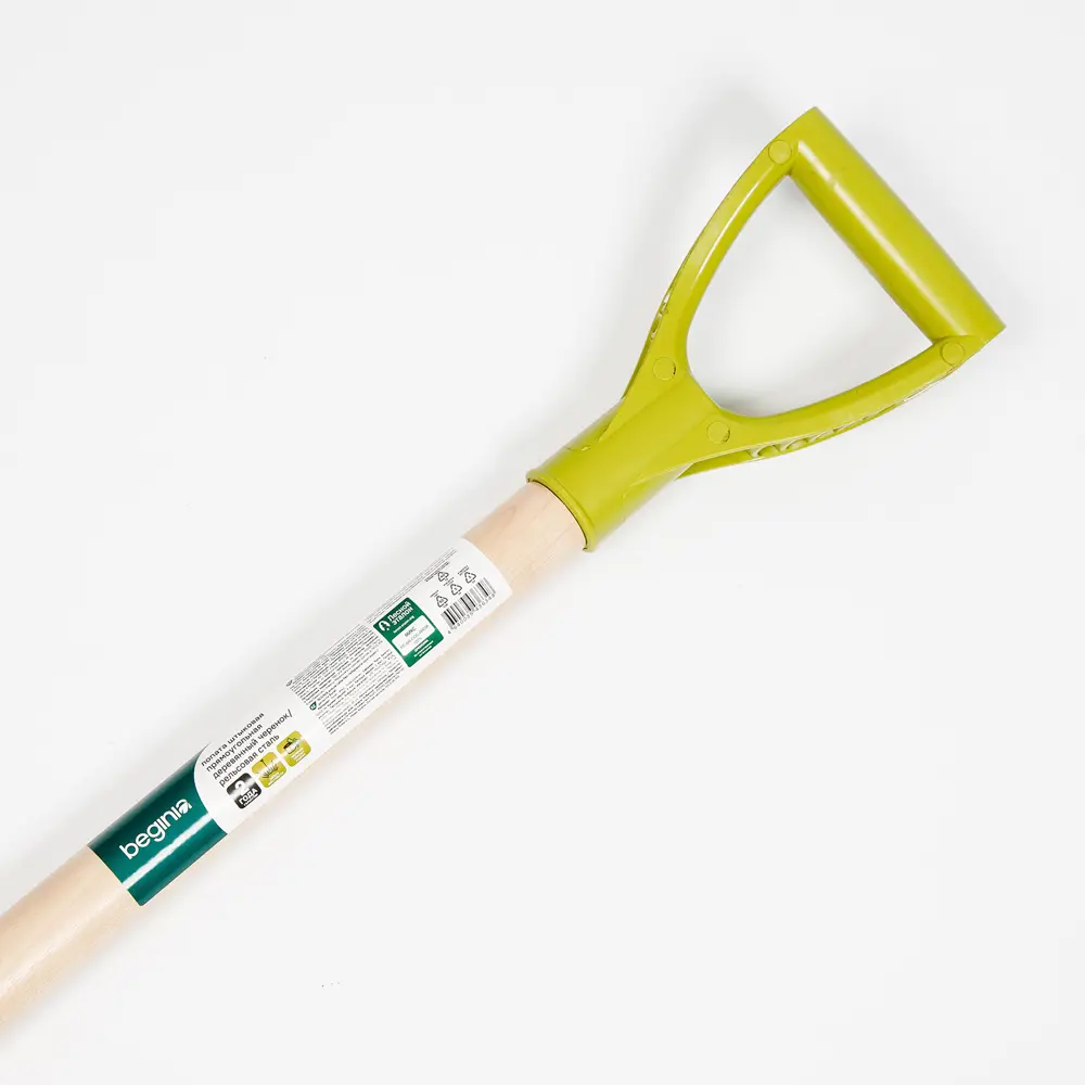 Лопата штыковая BEGINIA 120 см сталь с черенком прямоугольная рельсовая сталь STLM-2069242 - Вид №2