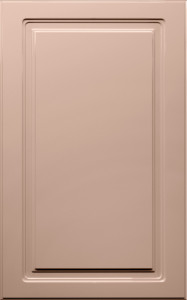 Фасады для кухни Классика Фрезеровка «Прямоугольник+» Капучино глянец №218