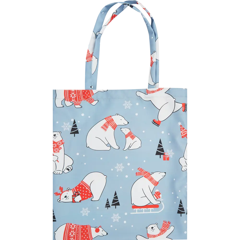 Сумка шоппер Белые Медведи 40x45 см SEASONS STLM-2025157 - Вид №1