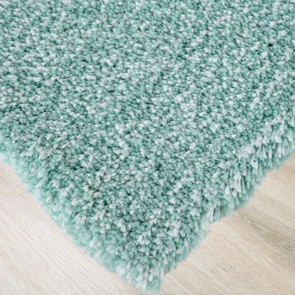 Ковер полиэстер Лавсан 80x150 см цвет бирюзовый Amigo STLM-2174230 - Вид №1